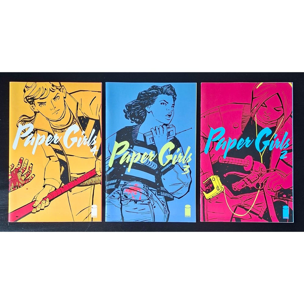 Paper Girls Comic Lot Issues 2 3 4 Image Comics Brian K Vaughan Cliff Chiang